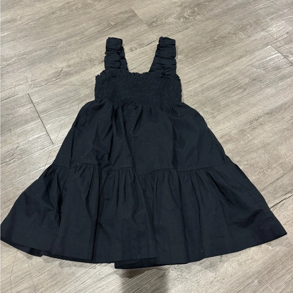 Abercrombie & Fitch Mini Smocked Bodice Tiered Black Dress - Picture 2 of 3